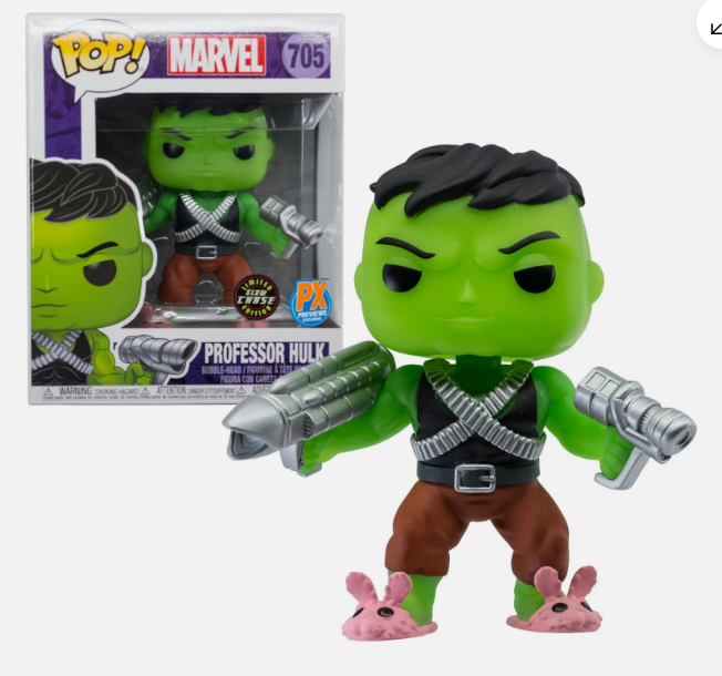 Professor Hulk - #705 - Funko Pop! - Marvel - PX previews + Glow Chase Edition