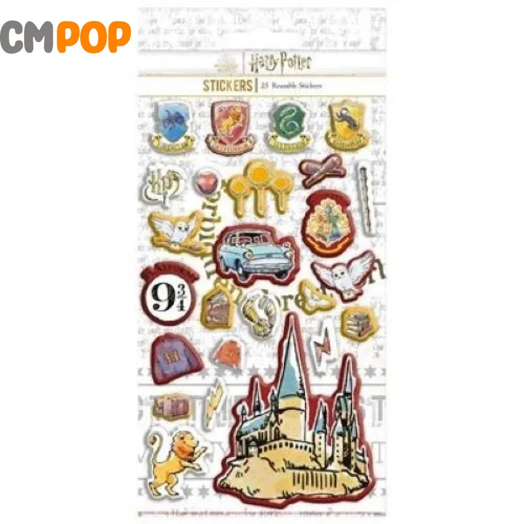 Harry Potter (Puffy) 25Pc Reuseable Stickers Stickers