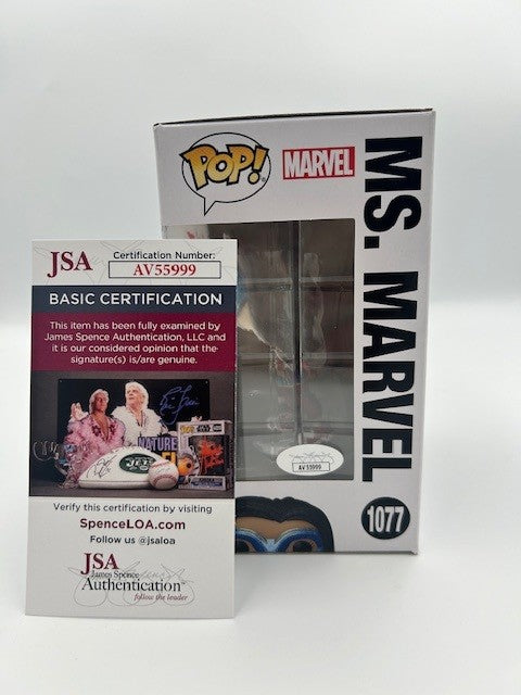 Ms. Marvel Diamond - #1077 - Funko Pop! - Ms Marvel - 7 BAP - 20CS - Signed POP! - Signed by Iman Vellani