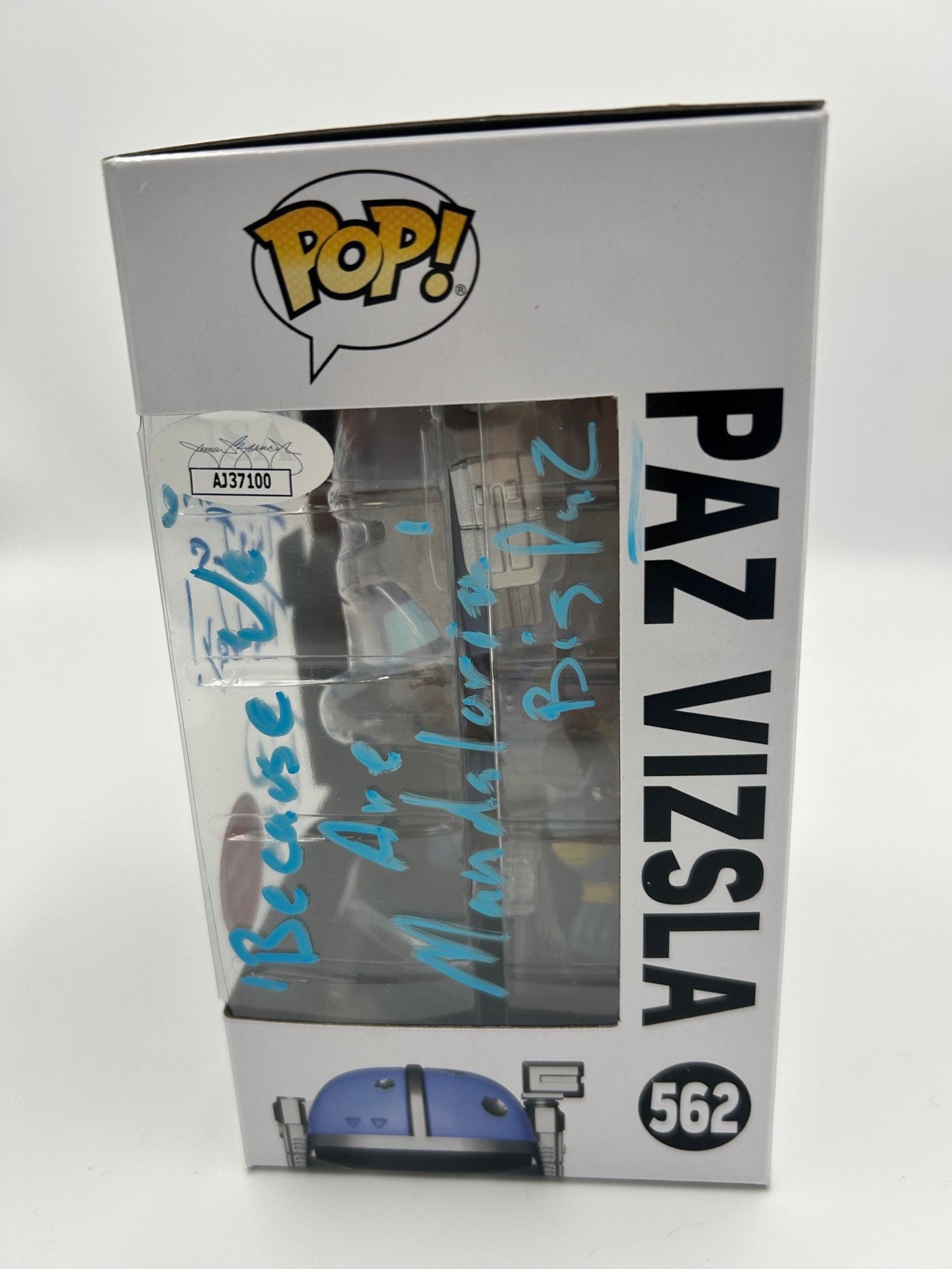Paz Vizsla - #562 - Funko Pop! - Star Wars - Signed By Tait Fletcher - Gamestop Exclusive
