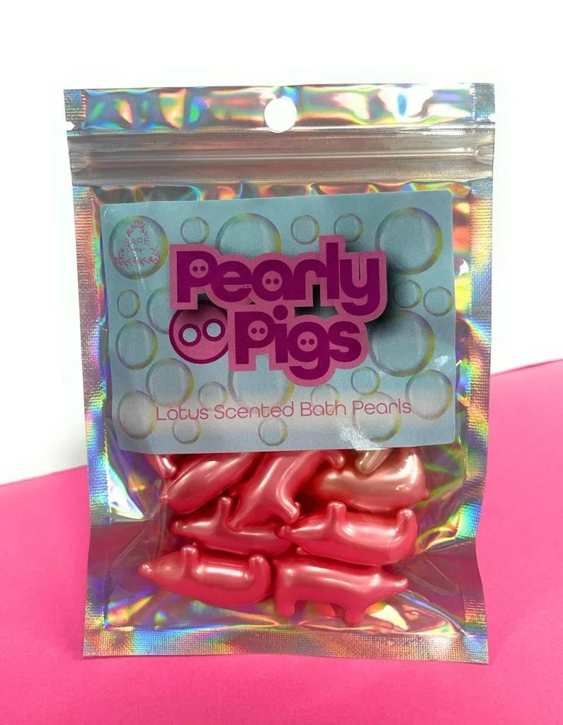 Pearly Pigs Bath Pearls - Lotus Scented Bath Pearls -Bare Boutique
