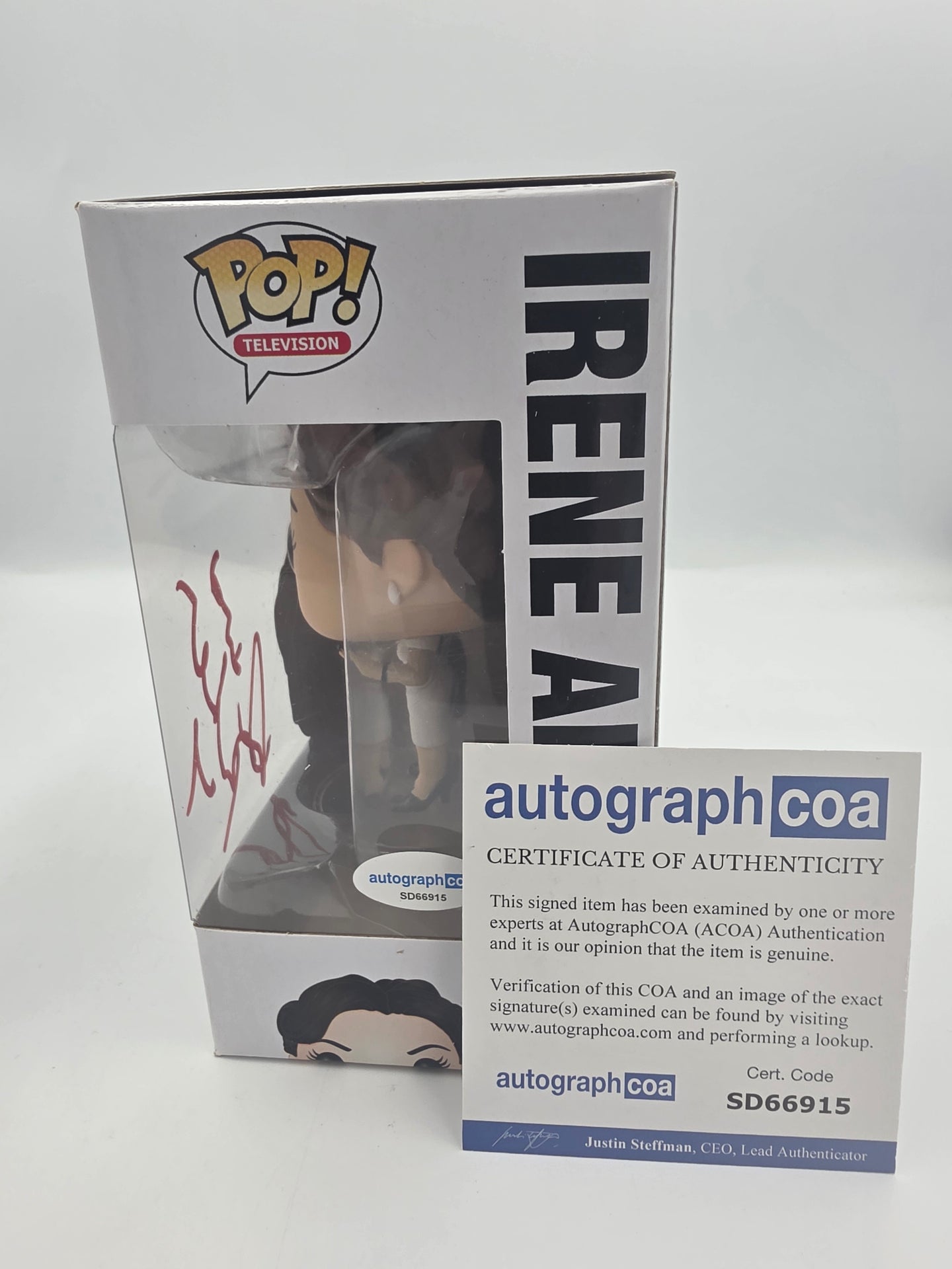 Irene Adler - #288 - Funko Pop! - Television - Sherlock - Signed By Lara Pulver - Certified Pop