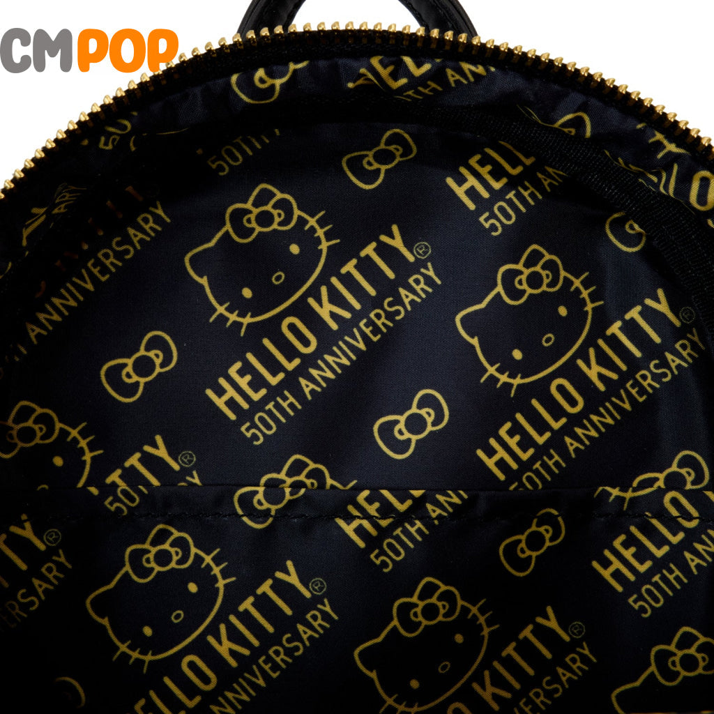 Sanrio 50Th Anniversary Metallic Gold Mini Backpack- Loungefly