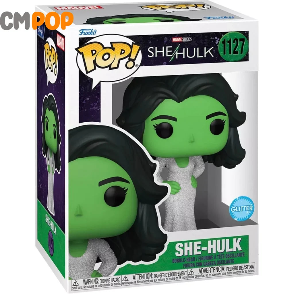 She Hulk - #1127 - Funko Pop! - She Hulk - Marvel - Funko POP! - Glitter Funko Pop OOB