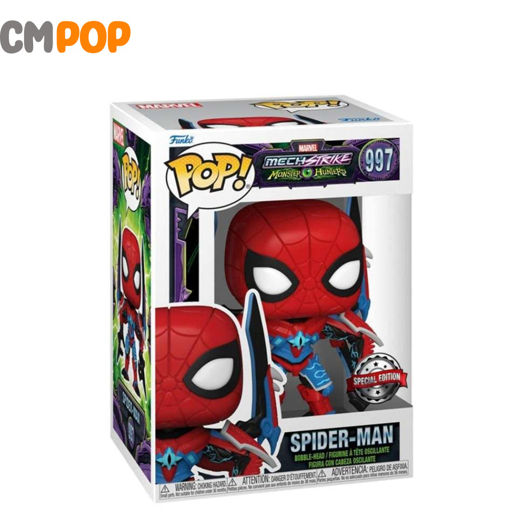Spider-Man- #997 - Funko Pop! Marvel Mech Strike Monster Hunters Special Edition