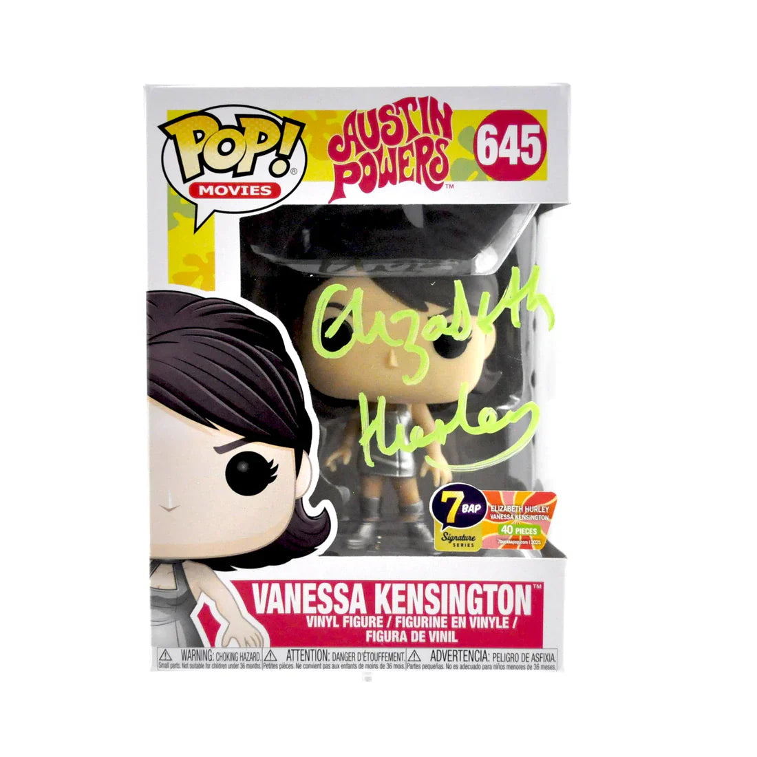 Vanessa Kensington - #645 - Austin Powers - Signed By Elizabeth Hurley - 7BAP Certified Funko Pop!