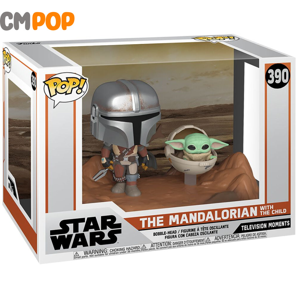 The Mandalorian With Child - #390 Funko Pop! Star Wars Moment Pop