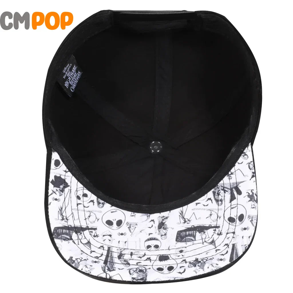 The Nightmare Before Christmas - Jack Rubber Face Badge - Snapback Cap - Size: One Size Caps