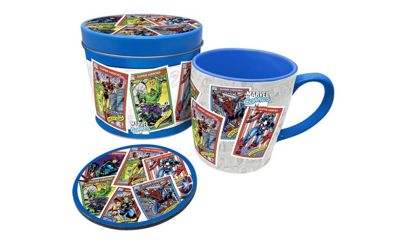 Marvel Mug & Coaster Tin Set  - Mug Set
