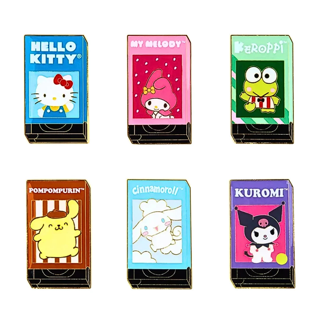 Sanrio Hello Kitty & Friends VHS Covers Blind Box Pin - Loungefly - Pins
