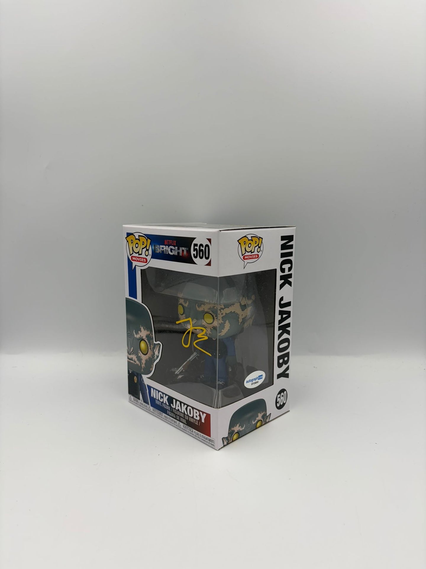 Nick Jakoby- #560 - Netflix Bright - Signed By Joel Edgerton     - Autographcoa Certified Funko Pop!