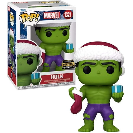 Marvel Hulk Exclusive Holiday Santa Figure - #1321 - Funko POP!- Hot Topic Holiday 2023 Exclusive