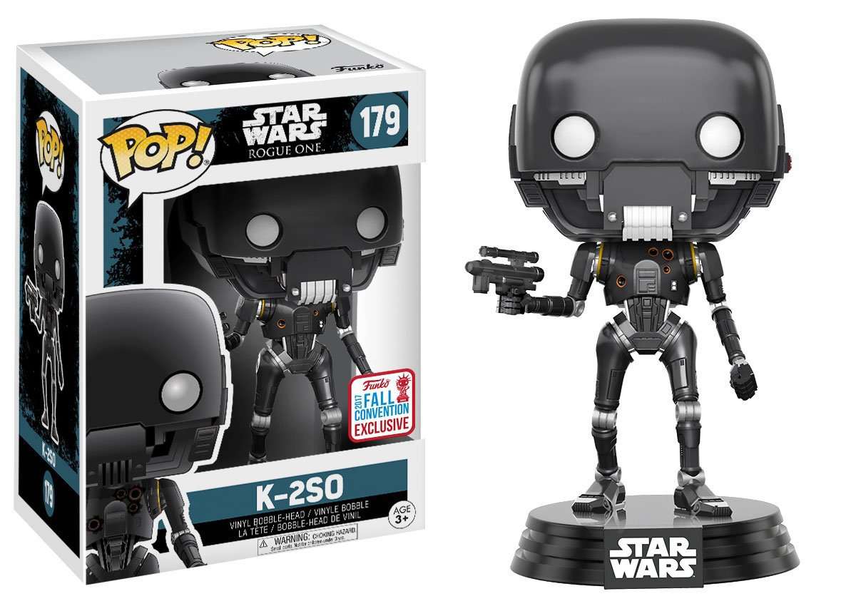 Funko POP! Star Wars K-2SO Battle Damaged Bobble Head #179 - 2017 Fall Con Exclusive