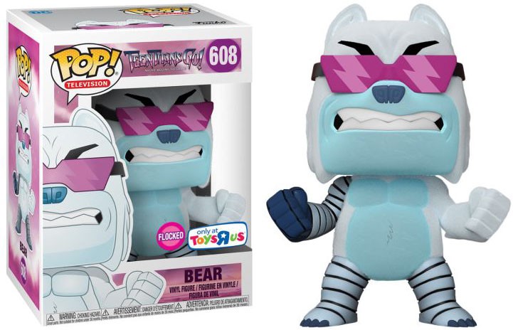 Teen Titans Go! Bear - #608- Funko POP! TV Flocked Figure