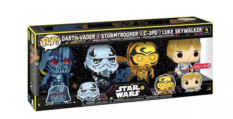 Darth Vader, Stormtrooper, C-3PO, Luke 4 Pack Funko - Star Wars -  Target Exclusive