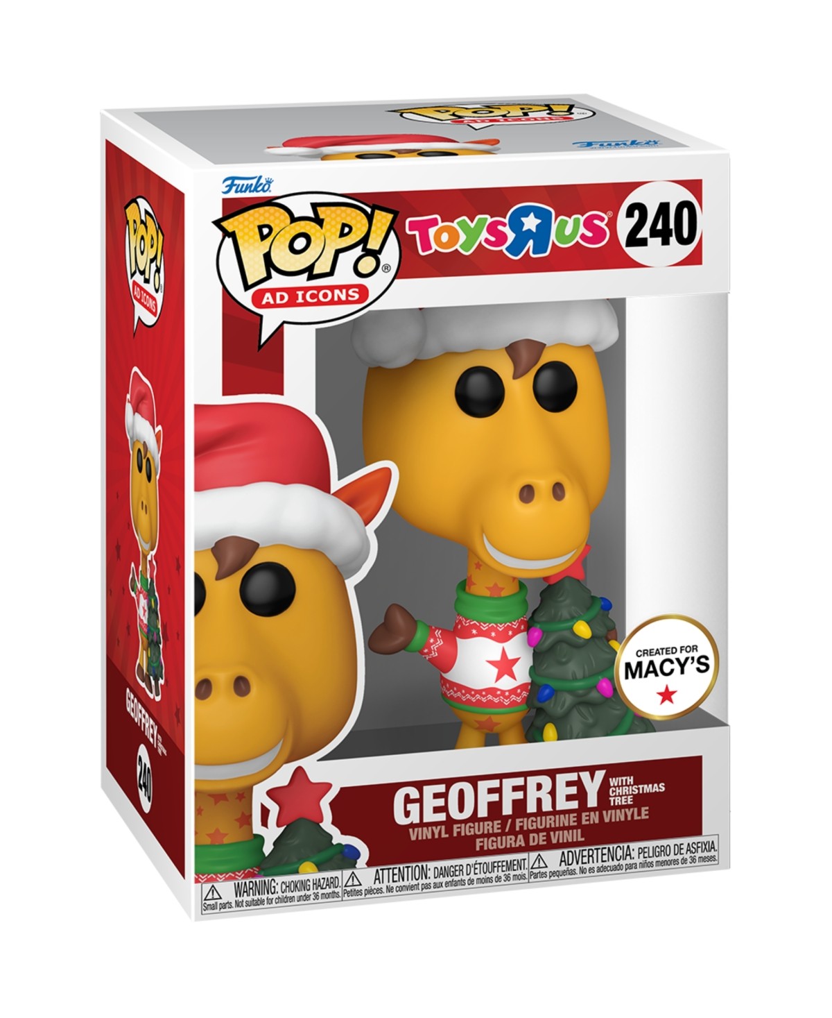 Toys R Us Geoffrey Bobble Head - #240 - Funko POP! Ad Icons With Christmas Tree
