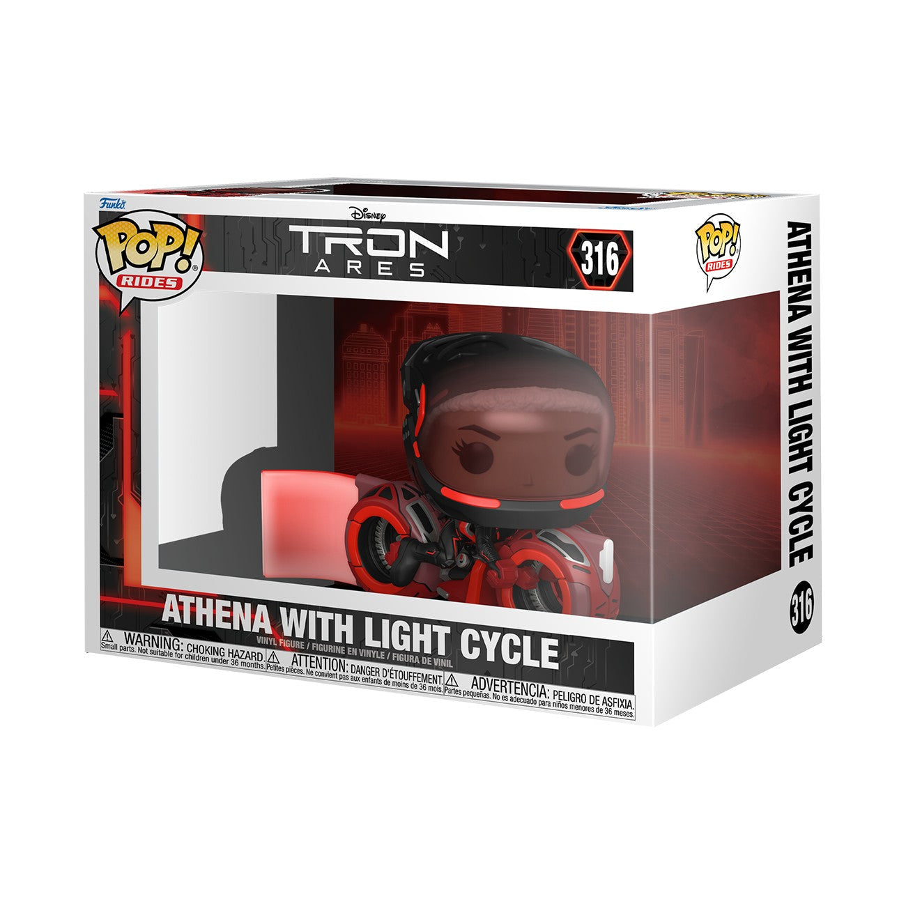 Rides: Tron: Ares - Athena With Light Cycle - #314- Funko POP!