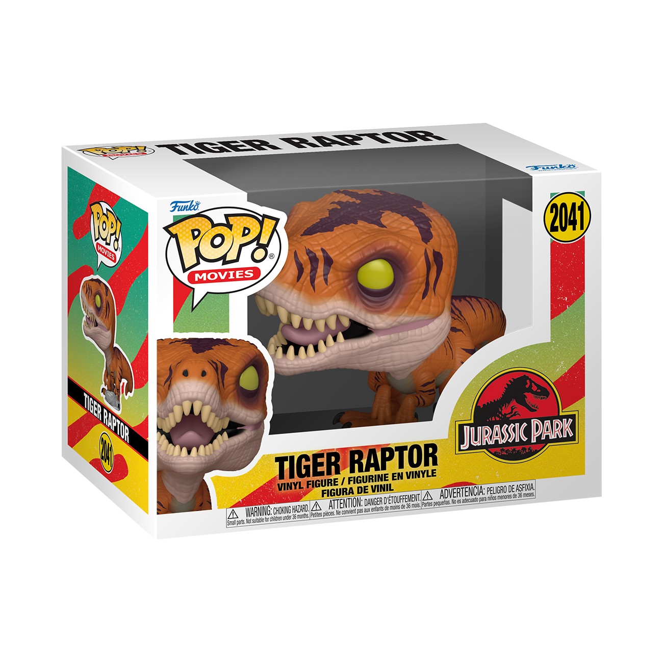 Funko Jurassic Park Tiger Raptor - #2041 - Funko POP!
