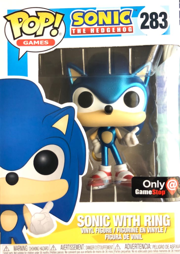 Sonic With Ring (Metallic) Gamestop - # 283- Funko POP!