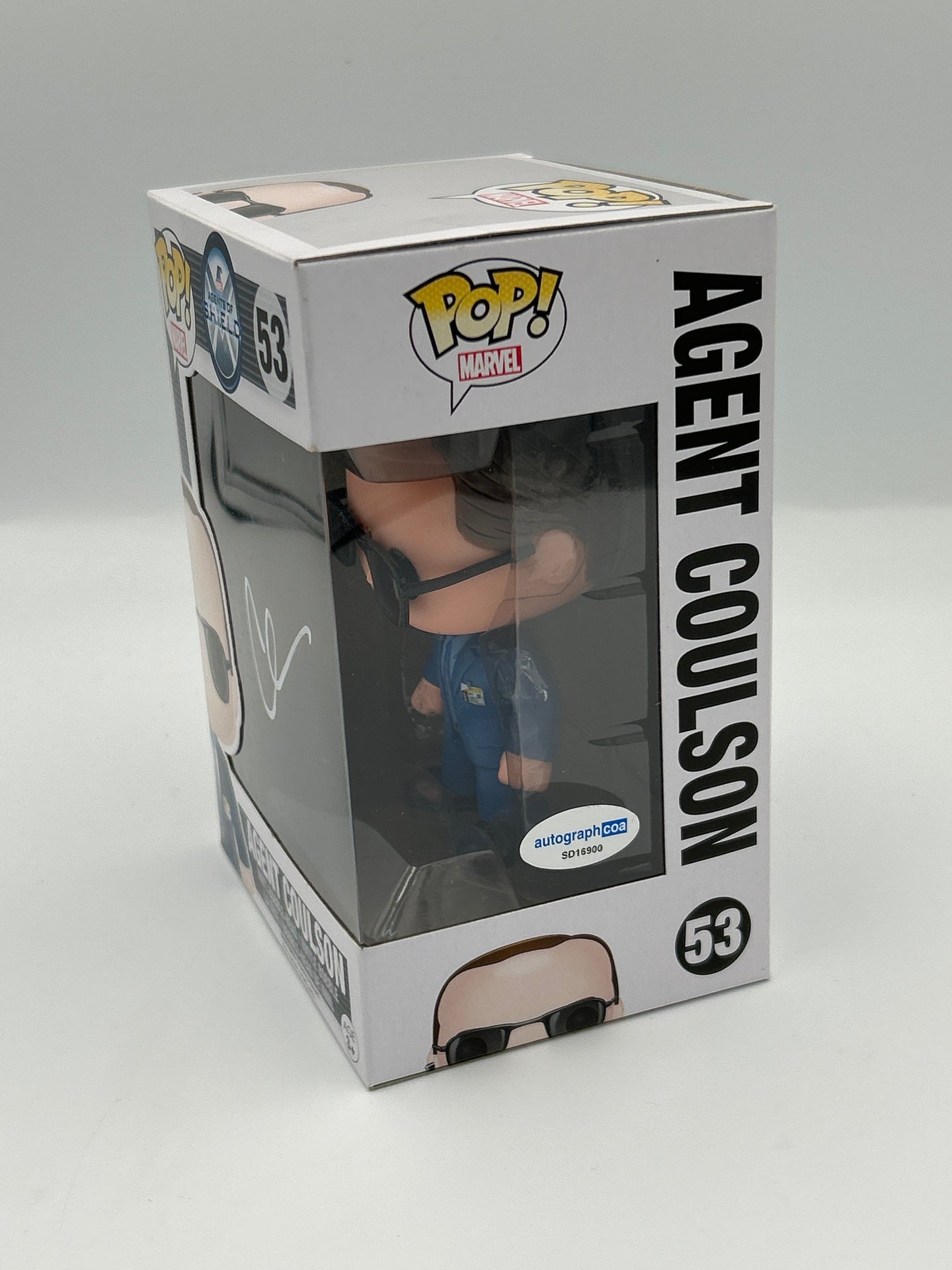 Agent Coulson - #53 - Funko Pop!  - Marvel - Agents Of S.H.I.E.L.D - Signed By Clark Gregg - Certified Pop