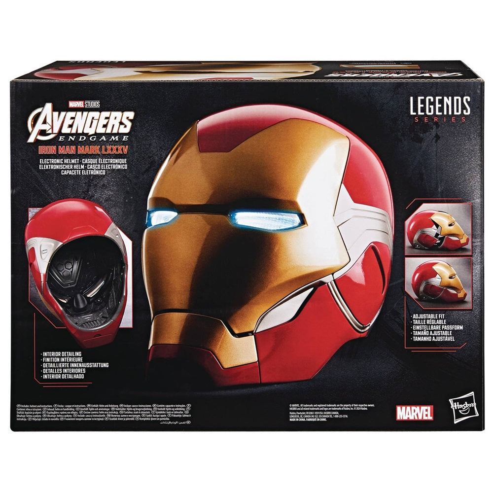 Hasbro Marvel Legends Series Iron Man Premium Electronic Helmet - # - Funko Pop! With Light FX