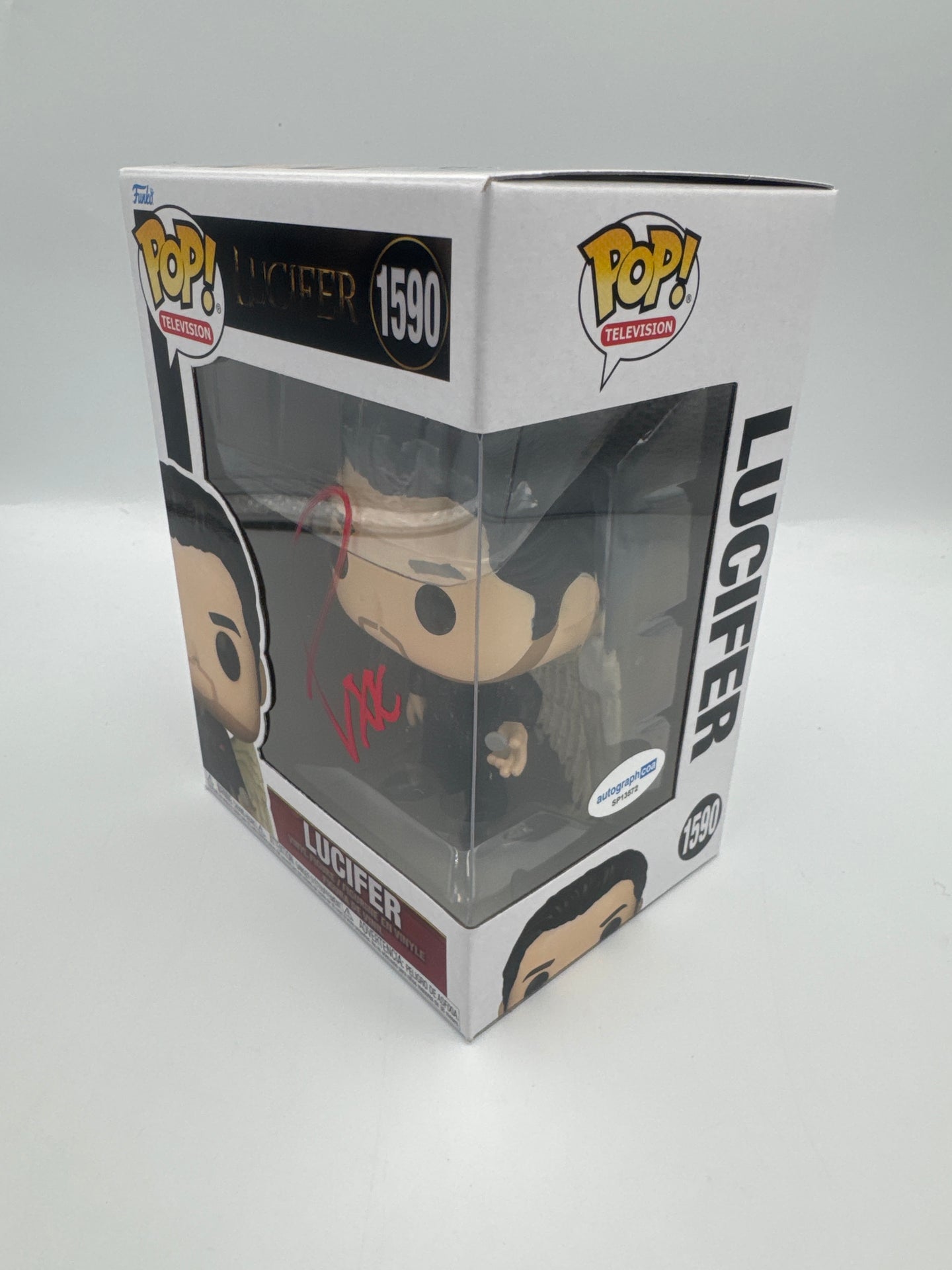 Lucifer - #1590 - Lucifer   - Signed By Tom Ellis  - Autographcoa Certified Funko Pop!