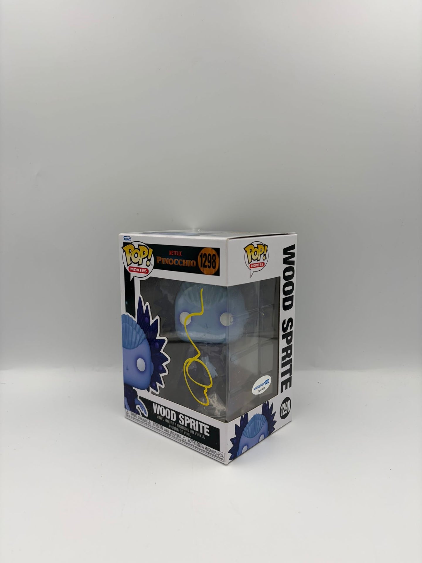 Wood Sprite  - #1298 - Netflix Pinocchio  - Signed By Tilda Swinton   - Autographcoa Certified Funko Pop!