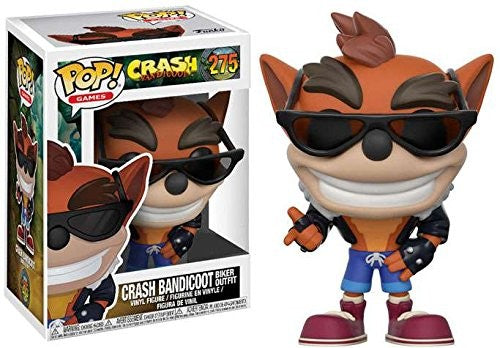 Crash Bandicoot  - #275 - Funko POP! Biker Outfit HOT TOPIC