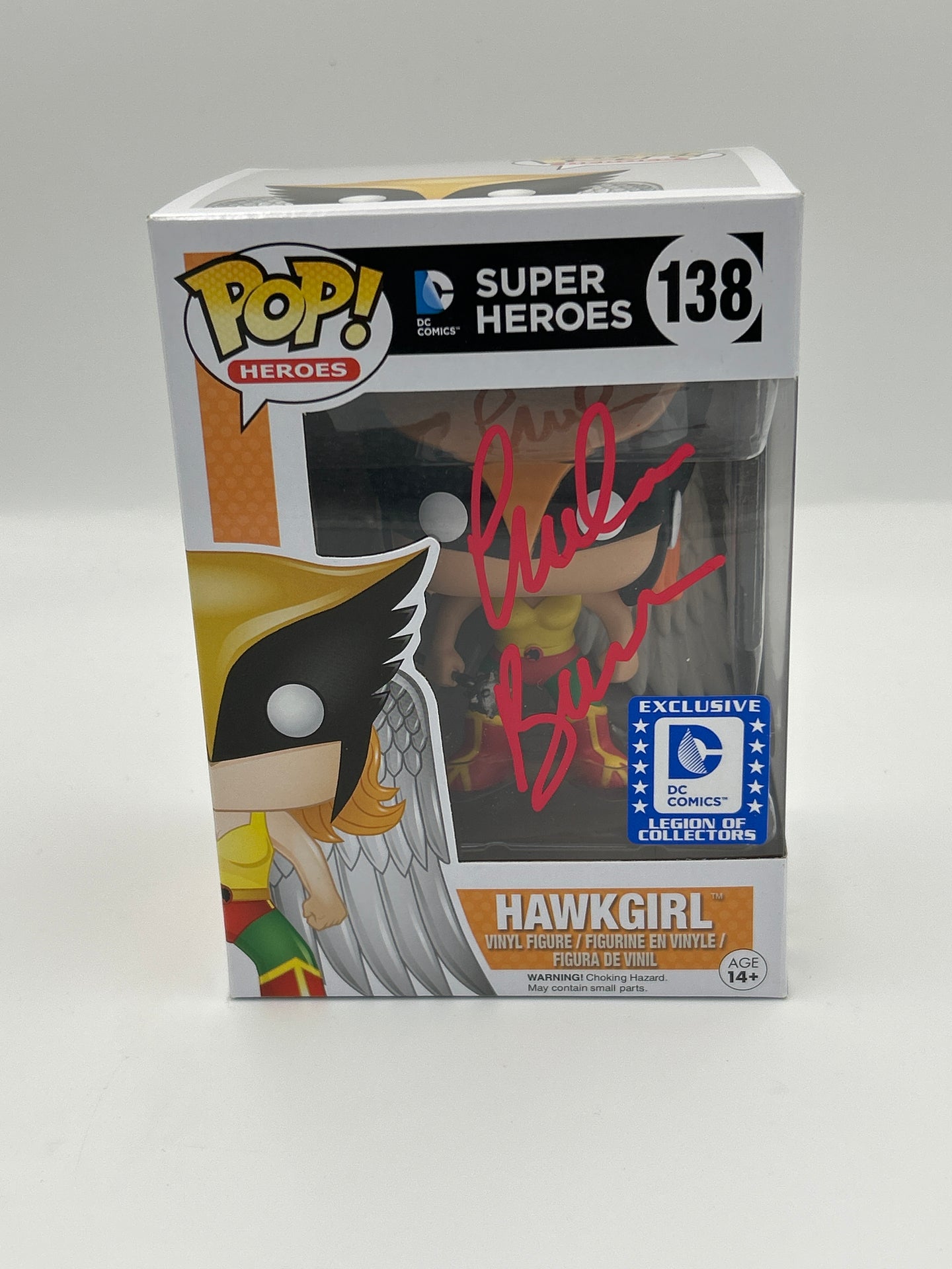 Hawkgirl - #138 - Funko Pop! -  DC Super Heroes - Dc Comics Exclusive - Signed By Maria Canals-Barrera - Certified Pop