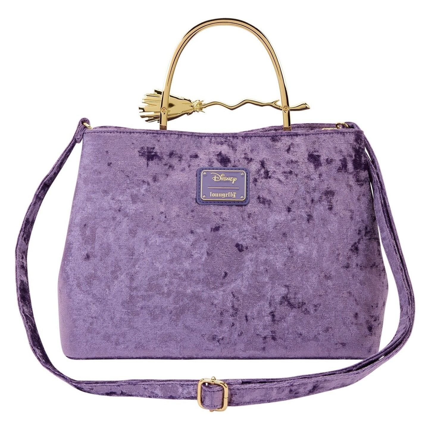 Disney Hocus Pocus Velvet Broom Handle Handbag - Loungefly