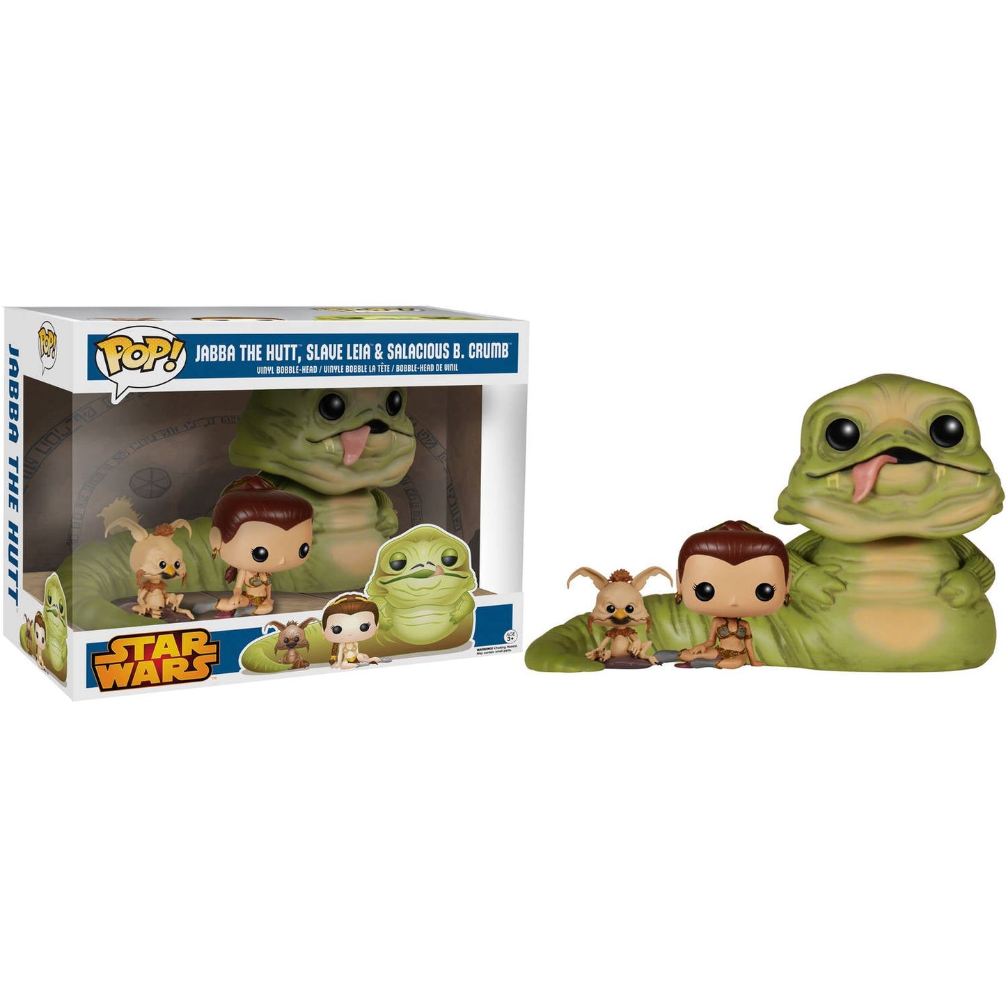 Jabba The Hutt With Slave Leia & Salacious B. Crumb - Funko Pop!