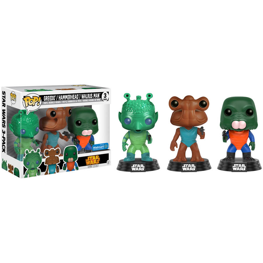 Greedo, Hammerhead, Walrus Man -3 Pack - Walmart Exclusive - Funko Pop