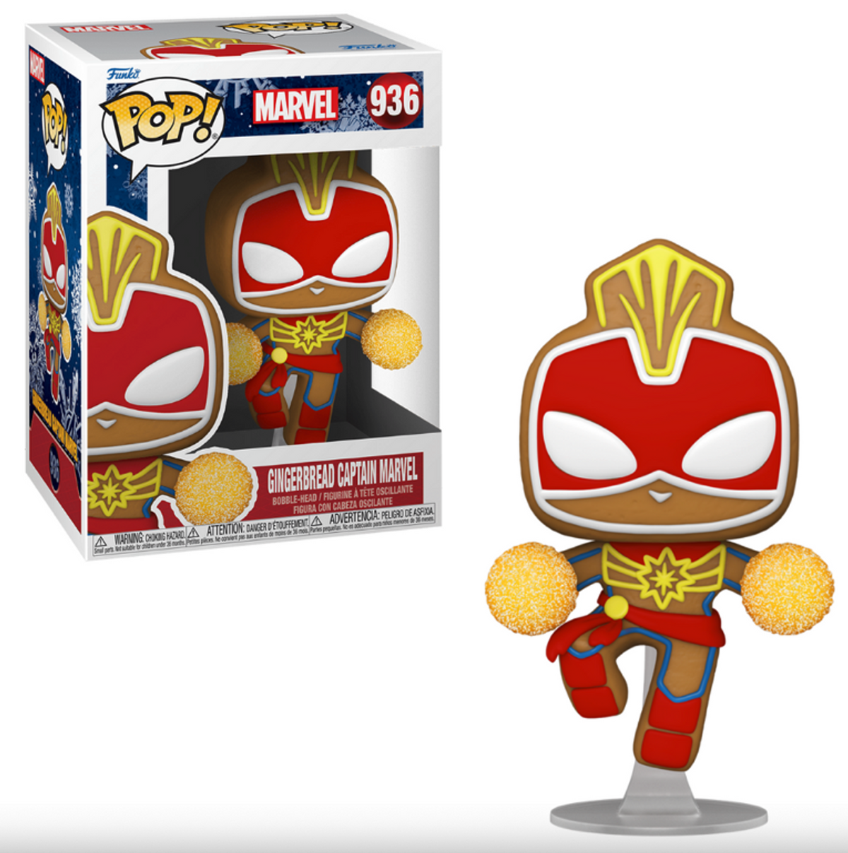Captain Marvel Holiday - #936 - Funko POP!