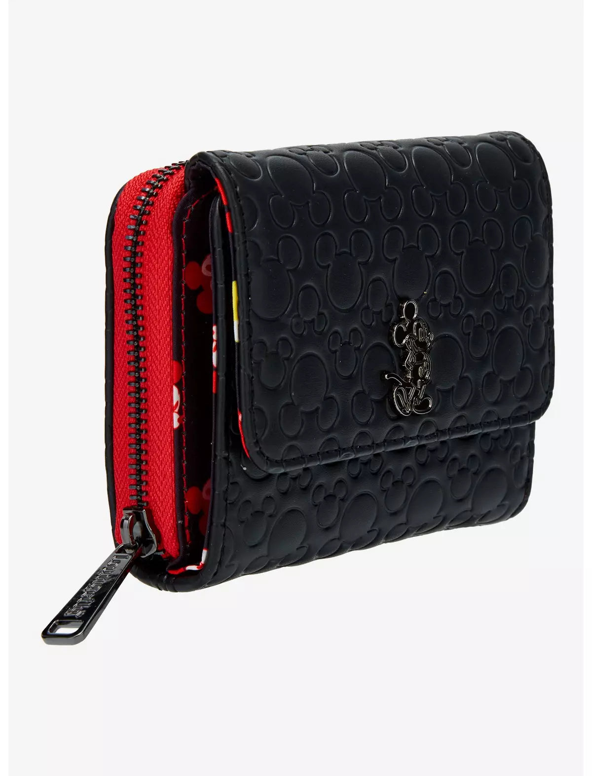 Disney Mickey Mouse Debossed Silhouettes Zip Wallet- Loungefly