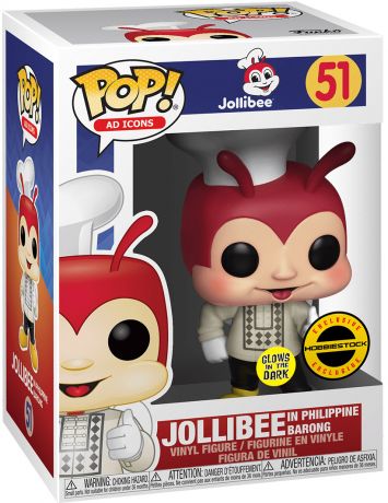 Ad Icons Jollibee In Barong - #51 - Funko POP! Glow In The Dark