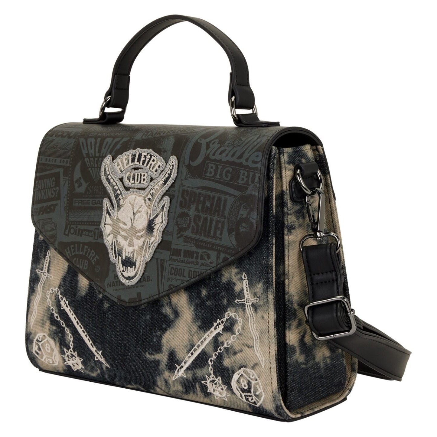 Stranger Things 5 Hellfire Club Crossbody Bag - Loungefly