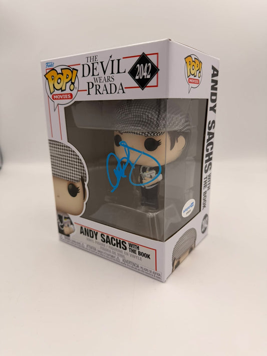 ANDY SACHS - #2042 - Funko Pop! - Movies - The Devil Wears Prada -  Signed by Anne Hathaway - ACOA Certificate
