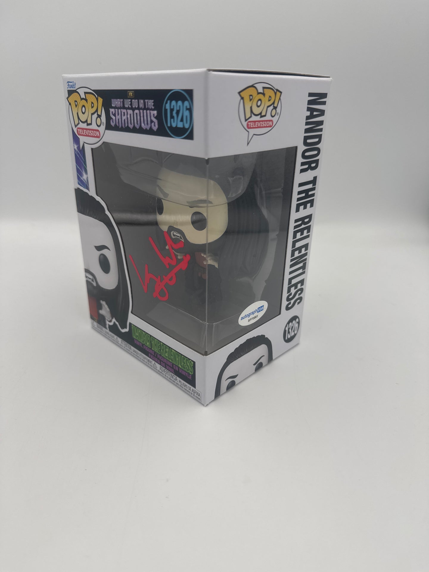 Nandor The Relentless  - #1326 - What We Do In The Shaddows  - Signed By Kayvan Novak   - Autographcoa Certified Funko Pop!