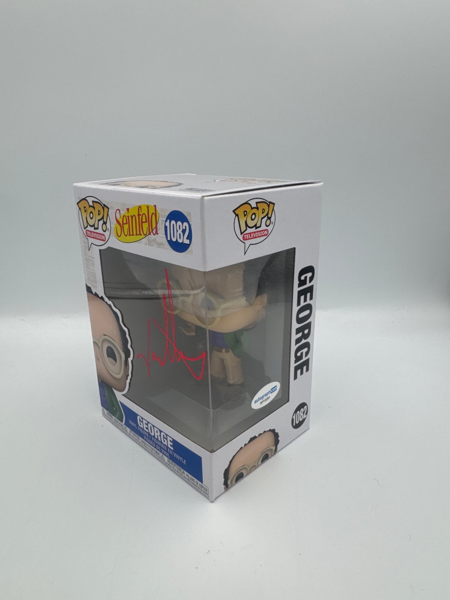 George - #1082 - Funko Pop!  - Seinfeld - Television - Signed By Jason Alexander - Certified by Autographcoa