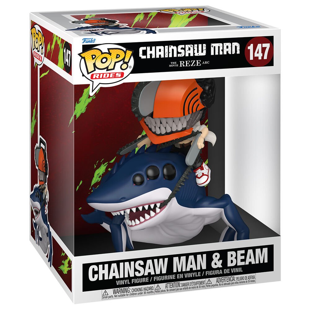 Funko Ride Deluxe Chainsaw Man & Beam - #147 - Funko POP!