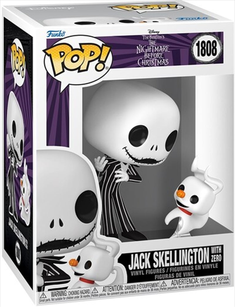 Funko Nightmare Before Christmas - Jack & Zero #1808 Pop! Vinyl