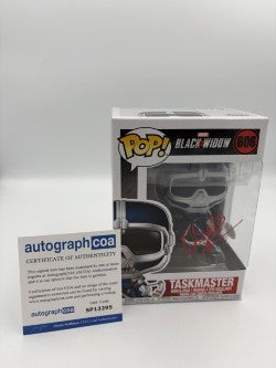 Taskmaster - #606 - Funko Pop! - Marvel - Signed By Olga Kurylenko  - Certified Autographcoa