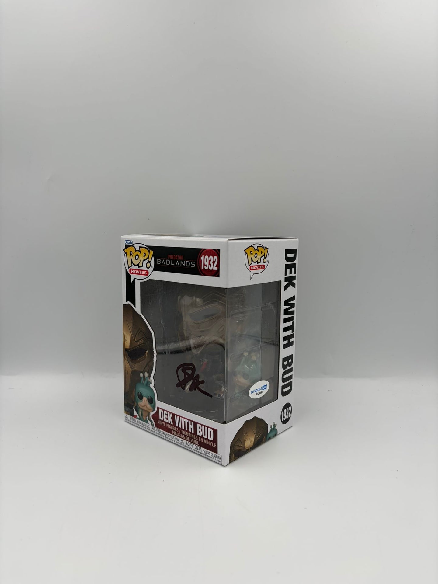 Dek With Bud  - #1932 - Predator Badlands  - Signed By Dimitrius Schuster-Koloamatangi   - Autographcoa Certified Funko Pop!