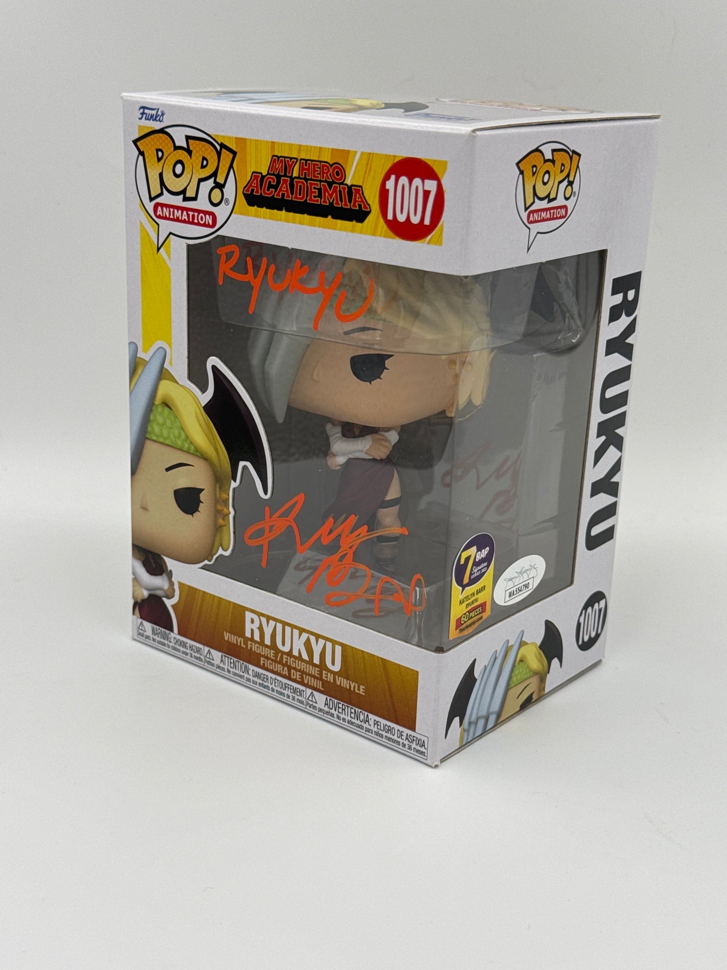 Ryukyu - #1007 - Funko Pop! - My Hero Academia -  7 BAP - 60PCS - Signed POP! - Signed by  Katelyn Barr