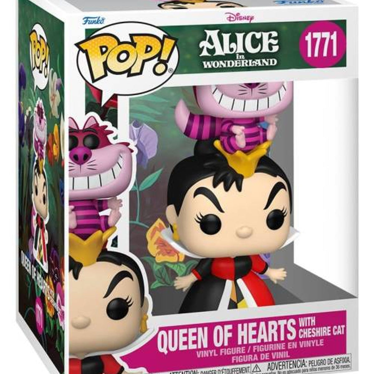 Funko Alice In Wonderland - Queen Of Hearts w/Cheshire Cat Pop! Premium # 1771