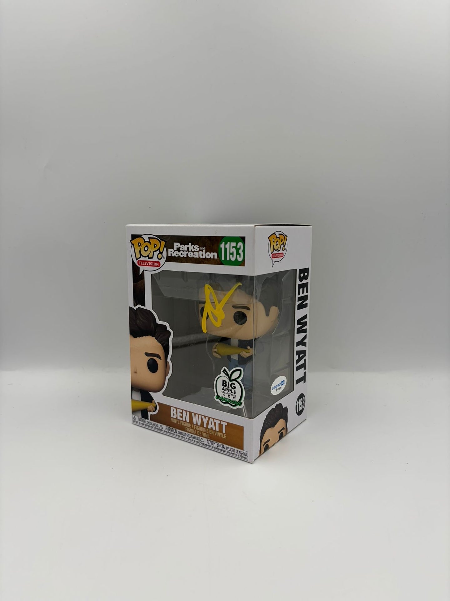 Ben Wyatt  - #1153- Parks And Recreation   - Signed By Adam Scott - Autographcoa Certified Funko Pop!