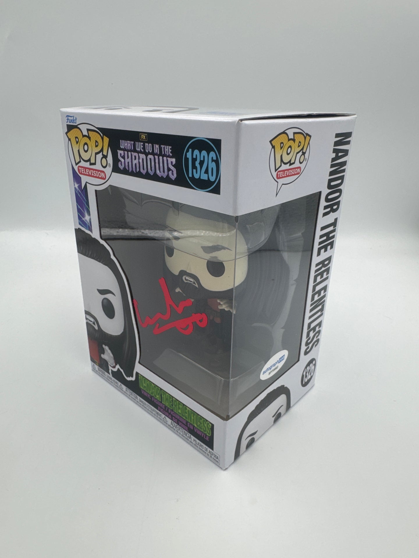 Nandor The Relentless - #1326 - What We Do In The Shaddows  - Signed By Kayvan Novak   - Autographcoa Certified Funko Pop!