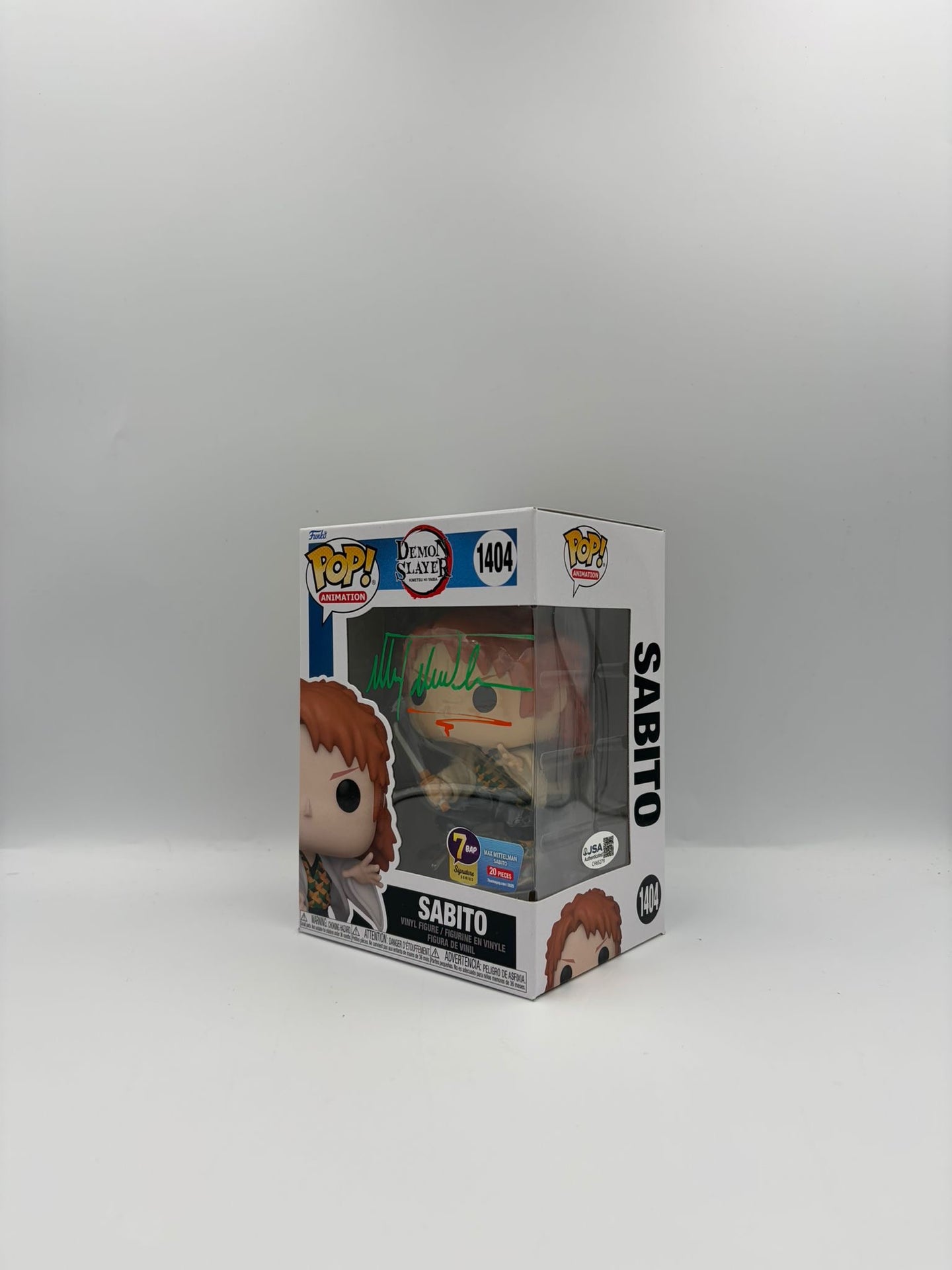 Sabito -  #1404 - Animation - Signed By Max Mittelman - 7BAP Certified Funko Pop!