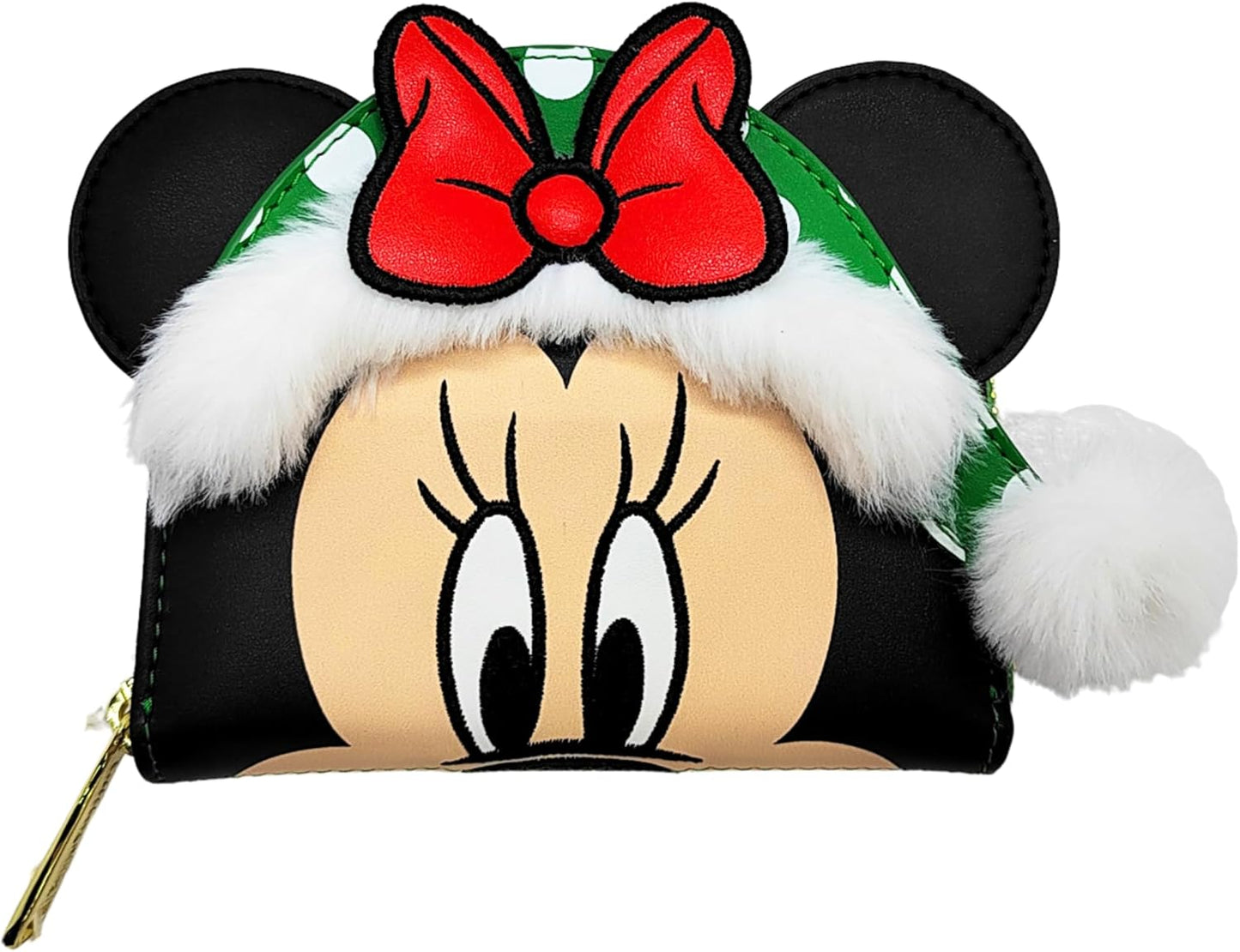 Minnie Polka Dot Christmas Wallet - Loungefly