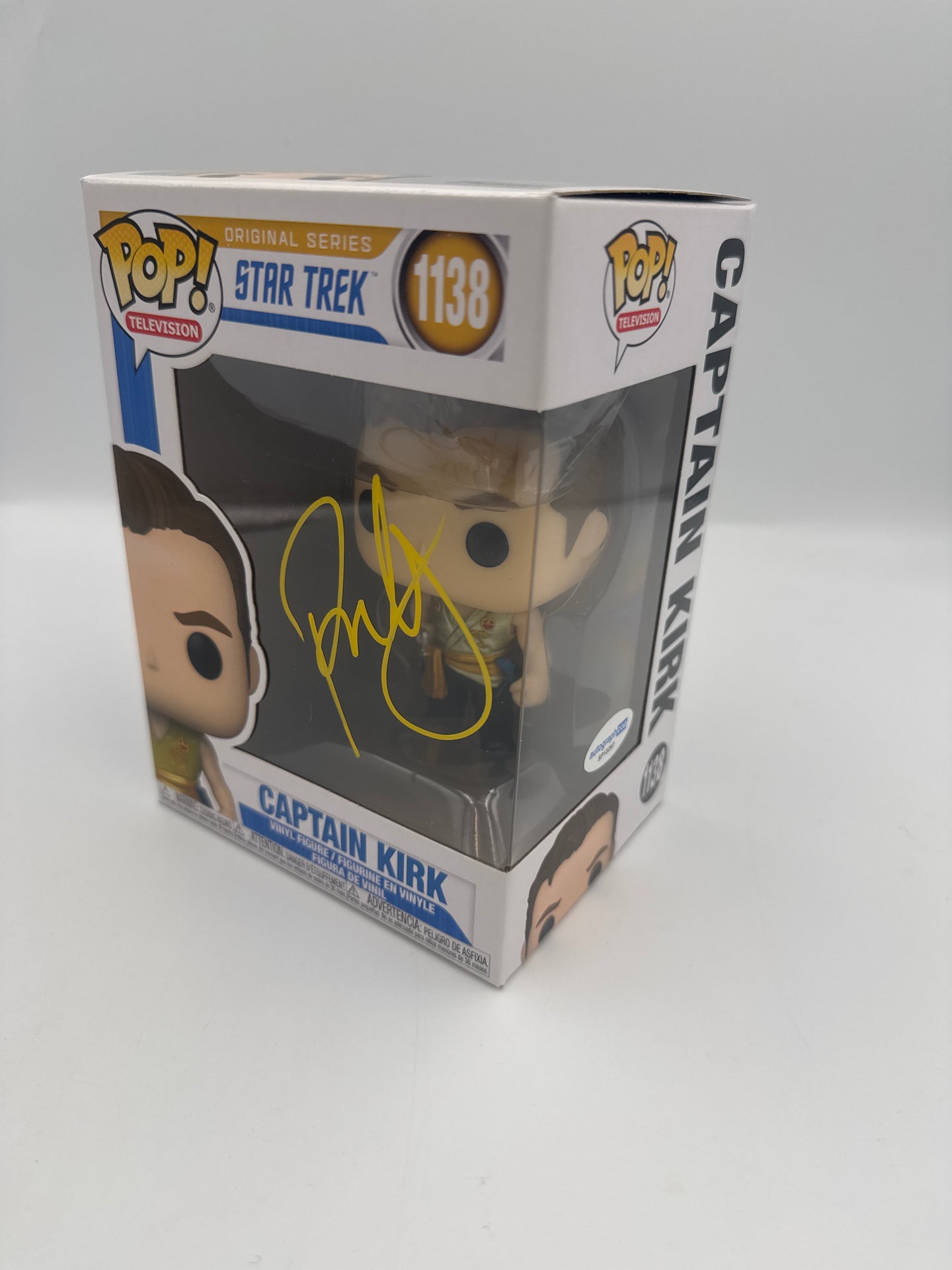 Captain Kirk - #1138 - Funko Pop! - Television - Star Trek - Signed By Paul Wesley   - Certified By Autographcoa